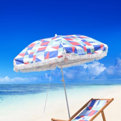 Brayden Studio Reeve Fiberglass Portable 6.5' Beach Umbrella   